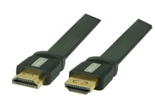 5x 2m High Speed HDMI Câble Plat , Ultra HD, 4Kx2K, Arc, Cec #MS-2.0 5 Pièce