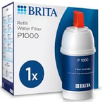 BRITA Système MyPure P1 + 1 cartouche P1000 filtre le calcaire, le chlore, le plomb et autres impuretés pour une eau du robinet plus pure, sans BPA