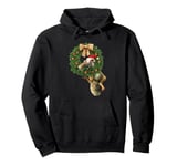 Ice Age Scrat Prehistoric Christmas Holiday Acorn Wreath Pullover Hoodie