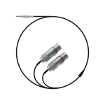 textile cable 3.5 mm to 2x xlr (socket)