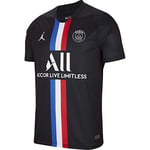 Nike PSG M NK BRT STAD JSY SS 4R T-Shirt Homme, Black/(White) (Full Sponsor), FR : 3XL (Taille Fabricant : 3XL)