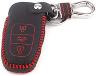 HAHASG Car Key Protective Cover,For Audi A3 A4 A5 Q5 S4 Smart Keychain Box 3Button