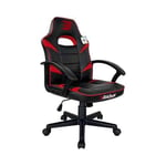 BraZen Gaming Chairs Valor Mid Back PC gaming chair Padded seat Black Red