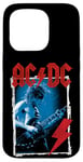 Coque pour iPhone 15 Pro AC/DC Angus Young Blue Photo par Michael Putland