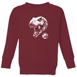 Jurassic Park T Rex Kids' Sweatshirt - Burgundy - 5-6 Years - Burgundy