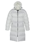 Schott NYC Mixte 2190max DOUDOUNE CAPUCHE EXTRA LONGUE SCHOTT, Blanc, M EU