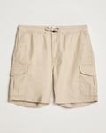 Morris Cargo Linen Shorts Khaki