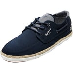 Ville basse Pepe jeans  Chaussure bateau  ref 52668 Navy