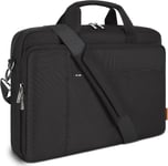 15,6 Pouces Imperméable Sacoche de Protection Ordinateur Portable Sac à Bandoulière Serviette pour 15,6"" ASUS ZenBook Chromebook 15/HP Pavilion 15 Envy 15/Ideapad ThinkPad/Legion 5 Gen 6,Noir