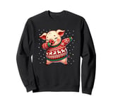 Pig Christmas Lover Hog Farmer Funny Pig Ugly Christmas Sweatshirt