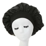 Sovmössa - Satin Bonnet - Sleep Cap Svart One Size svart