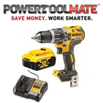 DeWalt DCD796N 18V XR Brushless Combi Drill, DCB184 5.0Ah Battery & Charger