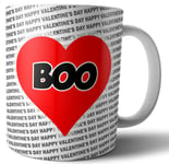 Boo Mug Valentines Day Gift For Him or Her Girlfriend Boyfriend Husband Wife