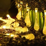 Solar String Lights dekorativa ljus, utomhus jul Yellow 1.5 meters 10 lights