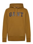 GANT Gant Logo Sweat Hoodie Brun