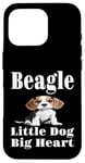 Coque pour iPhone 16 Pro Drôle Beagle Little Dog Big Heart Dog Lover Mom Dad Grandma