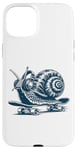 iPhone 15 Plus Snail Skating wearing Headphone Audiobook Music Lover Case