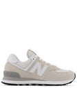 New Balance Womens 574 Trainers - Light Grey, Light Grey, Size 3, Women