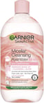 Garnier Micellar Rose Cleansing Water For Dull Skin 700ml Glow Boosting Cleanse