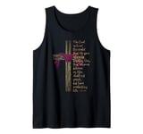 John 3:16 For God So Loved The World Bible Verse with Cross Tank Top