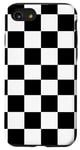 iPhone SE (2020) / 7 / 8 Black and White Checkered Plaid Checkerboard Pattern Case Case