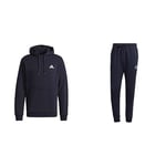 adidas Men's ESSENTIALS FLEECE HOODIE AND FLEECE REGULAR TAPERED PANTS