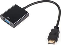 Lechpol Av-Adapter D-Sub (Vga) Mini - Hdmi Svart (Kom0842)