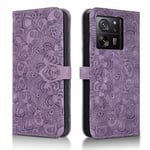 Succtopy Coque pour Xiaomi 13T 5G Etui Protection Housse Premium en Cuir PU [Emplacements Cartes] [Fermeture Magnétique] Pochette Flip Portefeuille Case pour Xiaomi 13T 5G Violet