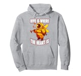 Hive is Where the Heart Is Save the Bees Beekeeper Pullover Hoodie