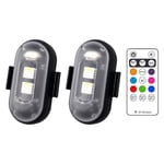 Färger LED Strobe Lights Flygplan Ljus 2PCS 2ST-WELLNGS 2Pcs