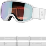 SALOMON Aksium 20 Access Masque de Ski Unisexe, Idéal pour le Ski et le Snowboard, Blanc, Taille Unique