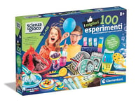 Clementoni Science & Jeu Lab - Les 100 Meilleures Expériences, Laboratoire des Sciences Enfants 8+ Ans pour Découvrir des Disciplines telles Que Chimie, Physique, Botanique, Jeu Made in Italy, Langue