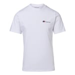 Berghaus Organic Classic Logo Mens T-Shirt - White Cotton - Size Small