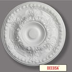 DECOSA Rosace Emilia Ø 48 cm - polystyrène - blanc - 1 pce - Blanc