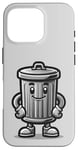 iPhone 16 Pro Garbage Trash Can Cartoon Character Design Case