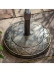 Gallery Direct Viali Parasol Base Weight, 20kg, Aged Brass