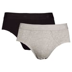 Life Wear Bamboo Brief Kalsong Bambu Svart/Grå 2-Pack M