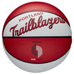 Wilson Mini-Basketball, Team Retro Model, PORTLAND TRAIL BLAZERS, Outdoor, Rubber, Size: MINI