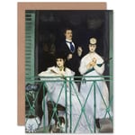 Edouard Manet The Balcony Fine Art Greetings Card Plus Envelope Blank inside