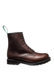 Solovair 8 Eye Leather Derby Boots, Gaucho