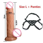 AUCUNE Sextoy,7-8 pouces Strapon gode énorme grand godes réalistes épais pénis en Silicone avec ventouse érotique G - Type Large