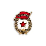 Pin's étoile et drapeau rouge URSS - en Acier - Soviétique - Fantaisie