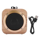 AMONIDA Retro Wireless Bluetooth Speaker, Portable Wooden Bluetooth 4.2 Speaker Loudspeaker Box Yellow Wood Grain Enjoy Music Equipment Yellow Wood Grain