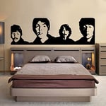 Tatoutex Stickers Portrait des Beatles - Blanc, L 105cm x H 30cm