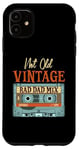 Coque pour iPhone 11 Not Old Vintage Rad-Dad Mix Cassette Tape Retro Fête des Pères