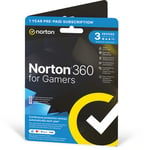 Norton 360 for Gamers antivirus och internetskydd för 3 enheter i 1 år