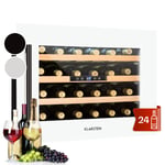 Wine Cooler Fridge Built-In 1 Zone Wine Fridge Glass Door Bar Fridge 24 Bottles