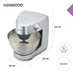 Kenwood KHC29A0SI Petrisseur 1000 Watt Bol 4.3LT Inox 8 Vitesse