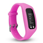 Vuxna Barn Smart Steg Räkna Fitness Klocka Armband Stegräknare pink 25*4*1.5cm