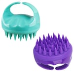 Scalp Massager shampooharja, 2 pakkausta päivitetty päänahan kuorinta